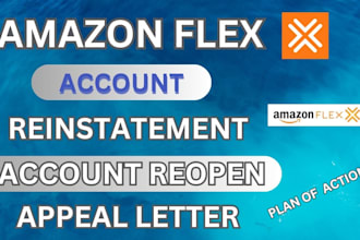 write appeal letter plan of action to reinstate amazon flex account section 3