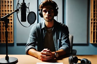 create professional ai male voice overs