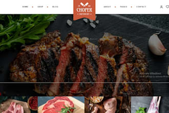 design seafood shopify store seafood website butcher store restaurant website