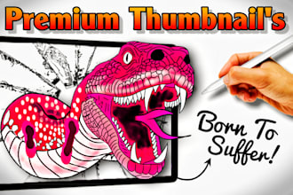 design 2d cartoon illustration thumbnail for animal channel