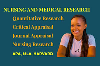 do nursing and medical quantitative research articles critical appraisal