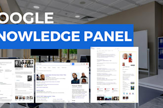 create a google knowledge panel, knowledge graph in any persons and categories