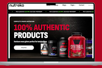 build private label shopify store supplement shopify store nutraceutical website