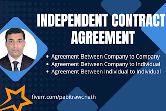 write, edit, rewrite independent contractor agreement