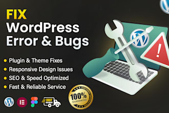 fix wordpress issues errors fix wordpress website html css bootstrap website