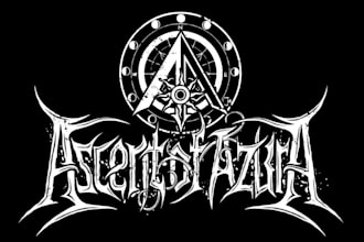 draw awesome logo death metal, black metal font