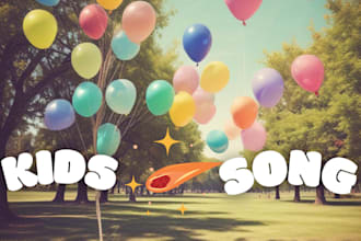 compose and sing youtube intro music outro song or podcast, kids song