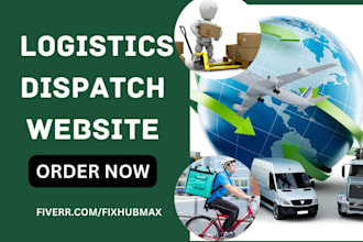 design logistics website trucking website cargo website freight dispatch website