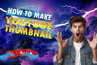 design attractive youtube thumbnail design
