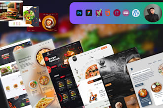 design a wordpress restaurant website with elementor