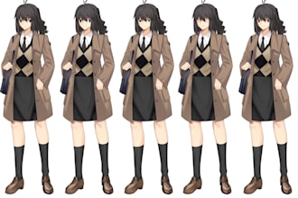 draw character sprites for your visual novel