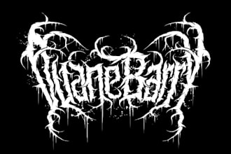 design your black, slamming, brutal, death metal band logo