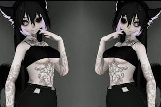 do vrc avatar vr character vroid nsfw vrm 3d vrchat avatar 3d character modeling