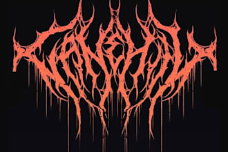 death metal logo, metalcore,deathcore, for band, brands, clothing