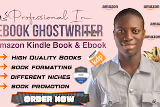 write ebook, kindle book as amazon kdp writer, ghost book writer, christian book