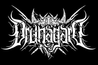 draw an extreme ,brutal or death metal logo