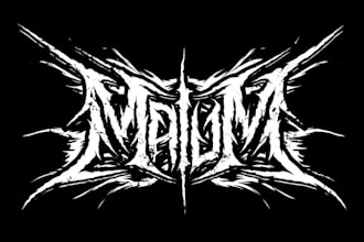 design a brutal death metal logo