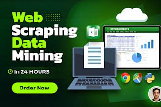 do web scraping, data mining and extracting from websites