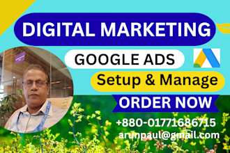 do google ads campaigns, setup, manage and PPC strategy