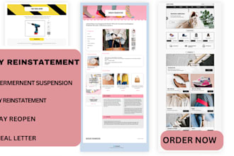 write appeal letter to reinstate your suspended ebay  or esty  account