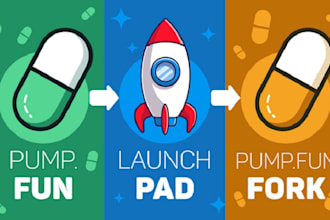 fork pump fun, clone pump fun website on solana and create pump fun telegram bot