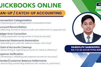 cleanup and update your books and get your finances back on track