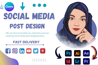 social media posters eye catching and fast delivery