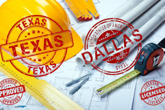 review and stamp ca, tx, fl, arizona, colorado, architectural drawing, pe stamp