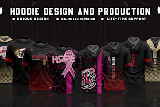 create sublimation sports or casual hoodie, sweatshirt etc