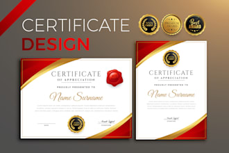 do certificate design, diploma certificate, or custom certificate template