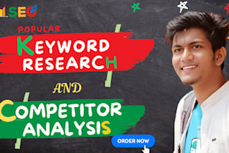 do popular kgr keyword research with competitor analysis