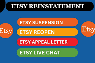 do etsy reinstatement write appeal letter reopen  suspended etsy and live chat