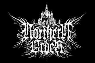 make a custom thrash metal logo