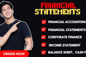 do accounting and finance tasks, financial reports, analysis, and project
