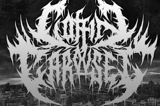 make hardcore and metal band logo