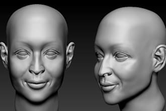 3d head bust 3d face 3d face sculpting character model facemask with blender