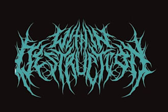 design your black, slamming, brutal, death metal band logo