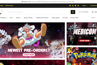 design professional tcg pokemon shopify store tcg pokemon website tcg item store