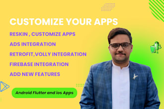 redesign, modify your codecanyon app, integrate retrofit, volley