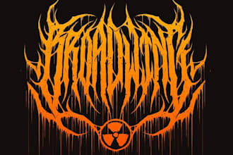 death metal, deathcore, metalcore logo band