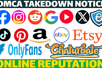 remove defamatory and harassing copyright infringement posts under legal law