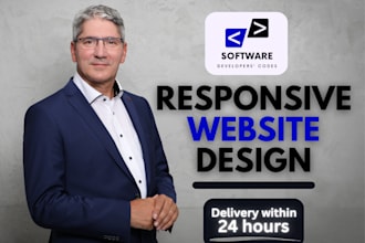 build responsive, static website, landing page portfolio website with HTML,CSS