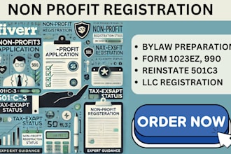 file your 501c3 paperwork non profit registration form 1023 ez and full bylaw