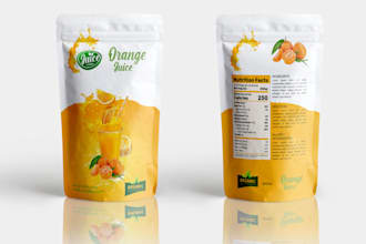 create a unique and custom pouch package design