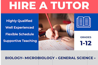 teach you biology, microbiology and general science