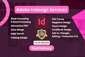 do any adobe indesign project within 24 hours