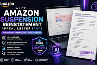 write professional amazon suspension appeal letter