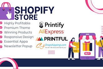 setup shopify store and website
