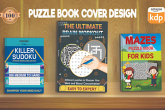 design  sudoku word search  mazes crossword puzzle book