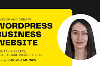 build responsive wordpress website and design dental of healthcare website